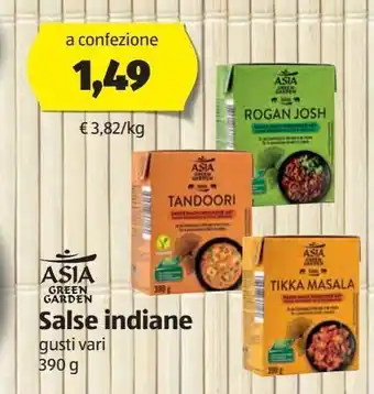 ALDI Salse indiane asia green garden offerta