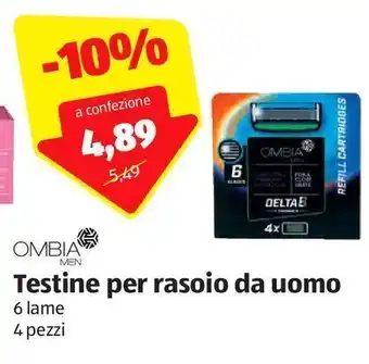 ALDI Testine per rasoio da uomo ombia offerta