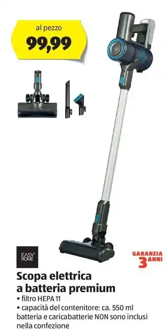 ALDI Scopa elettrica a batteria premium easy home offerta