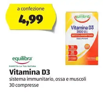 ALDI Vitamina d3 equilibra offerta