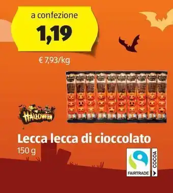 ALDI Lecca-lecca di cioccolato halloween offerta
