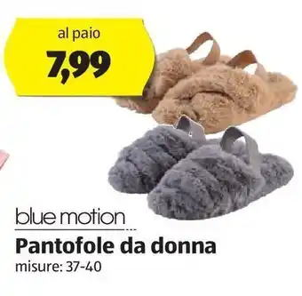 ALDI Pantofole da donna blue motion offerta