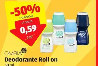 ALDI Deodorante roll on ombia offerta