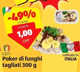 ALDI Poker di funghi tagliati i colori del sapore offerta