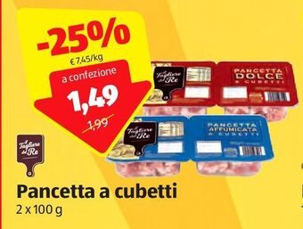 ALDI Pancetta a cubetti il tagliere del re offerta