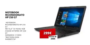 Notebook Ricondionato HP 250 G7