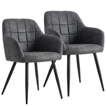 Sedie moderne colore grigio - set da 2 - ava