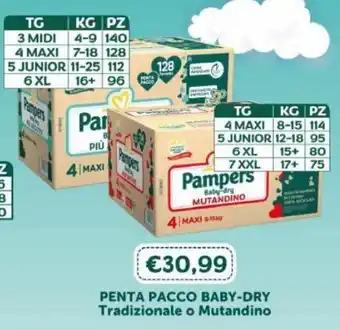 Ideal Bimbo Penta Pacco Baby-Dry Tradizionale o Mutandino offerta