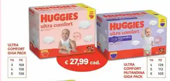 Ideal Bimbo Huggies Ultra Comfort Giga Mutandina Pack offerta