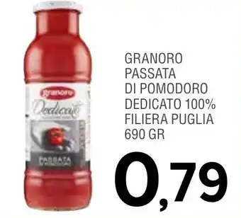 Granoro Passata Di Pomodoro Dedicato 100% Filiera Puglia 690 gr