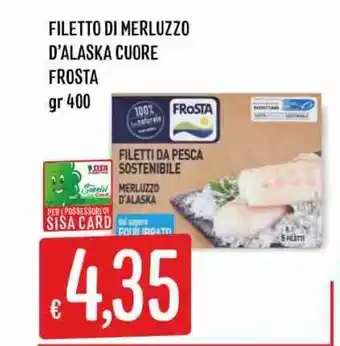 Filetto Di Merluzzo D'Alaska Cuore Frosta gr 400