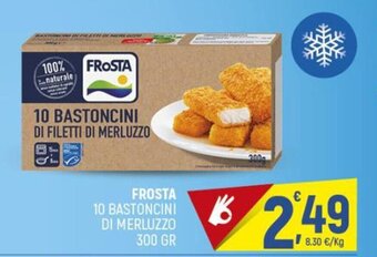 Ottimo Market Frosta 10 Bastoncini di Merluzzo 300 gr offerta