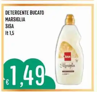 Issimo supermercado Detergente Bucato Marsiglia Sisa 1,5 lt offerta