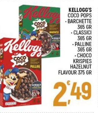 Ottimo Market Kellogg's Coco Pops Barchette 365 gr offerta