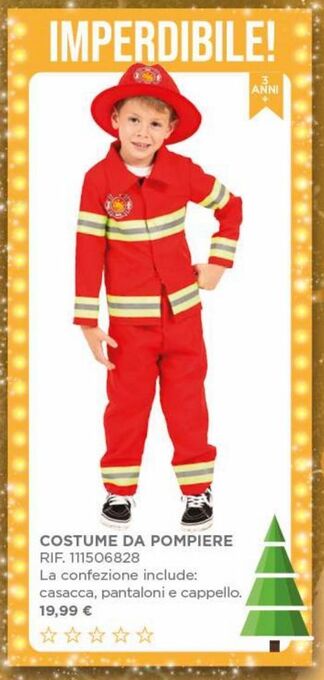 Toys Center Costume da pompiere offerta