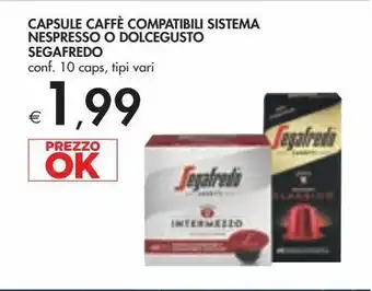 Bennet Capsule di caffè compatibili sistema nespresso o dolcegusto segafredo offerta