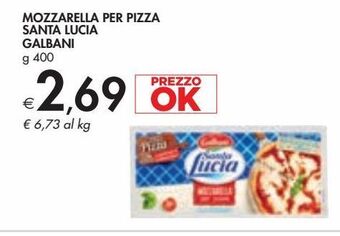 Bennet Mozzarella per pizza santa lucia galbani g 400 offerta