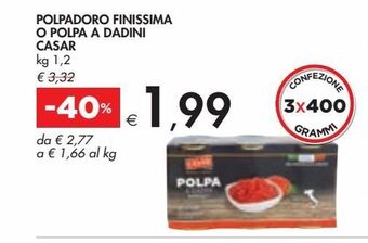 Bennet Polpadoro finissima o polpa a dadini casar kg 1.2 offerta
