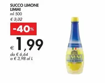 Bennet Succo limone limmi ml 500 offerta