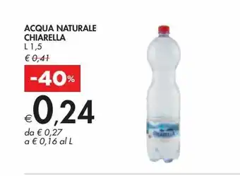 Bennet Acqua naturale chiarella l 1.5 offerta