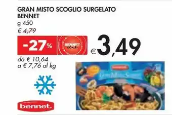 Bennet Gran misto scoglio surgelato bennet g 450 offerta