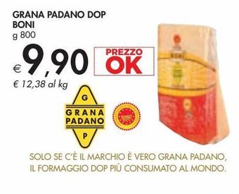 Bennet Grana padano dop boni g 800 offerta