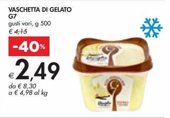 Bennet Vaschetta di gelato g7 offerta