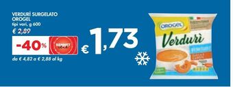 Bennet Verdurì surgelato orogel offerta