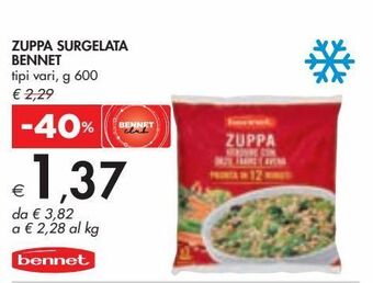 Bennet Zuppa surgelata bennet offerta