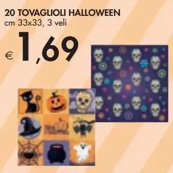 Bennet 20 tovaglioli halloween offerta