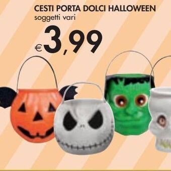 Bennet Cesti porta dolci halloween offerta