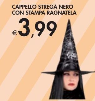 Bennet Cappello strega nero con stampa ragnatela offerta