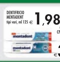Bennet Dentifricio mentadent offerta
