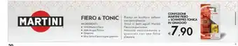 Bennet Confezione martini fiero schweppes tonica in omaggio offerta