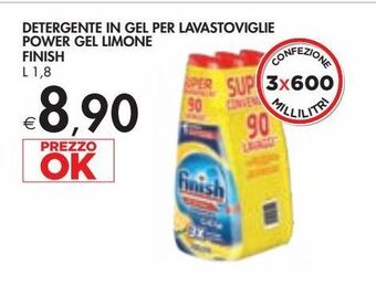 Bennet Detergente in gel per lavastoviglie power gel limone finish l 1.8 offerta