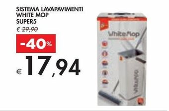 Bennet Sistema lavapavimenti white mop super5 offerta