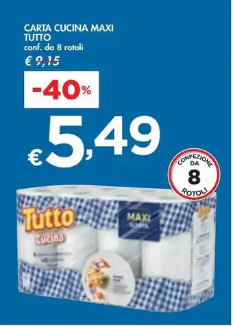 Bennet Carta cucina maxi tutto offerta