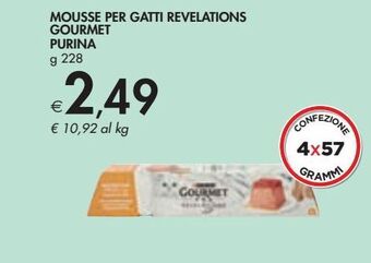Bennet Mousse per gatti revelations gourmet purina g 228 offerta