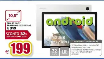 Il Gigante Tablet samsung x205-tab a8 offerta