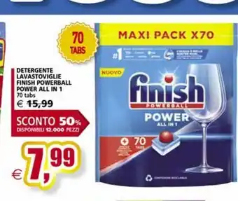 Il Gigante Detersivo lavastoviglie finish powerball power all in 1 offerta