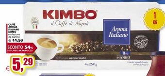 Il Gigante Caffè aroma italiano kimbo offerta