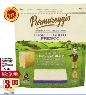 Il Gigante Parmigiano reggiano grattugiato fresco parmareggio offerta