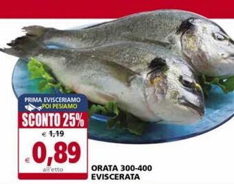Il Gigante Orata 300 -400 eviscerata offerta
