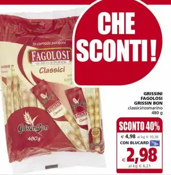 Il Gigante Grissini di pane grissin bon offerta