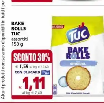 Il Gigante Bake rolls tuc offerta