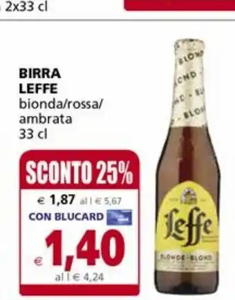 Il Gigante Birra leffe offerta