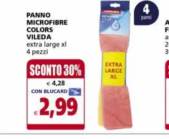 Il Gigante Panno in microfibra colors vileda offerta