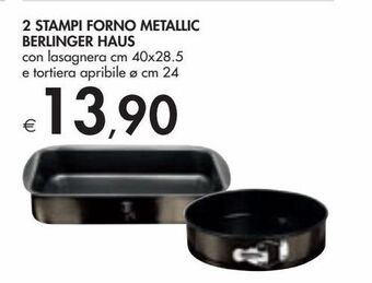 Bennet 2 stampi forno metallic berlinger haus offerta