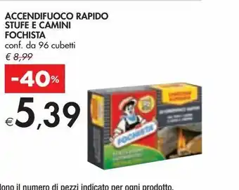 Bennet Accendifuoco rapido stufe e camini fochista offerta