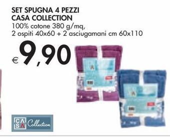 Bennet Set spugna 4 pezzi casa collection offerta
